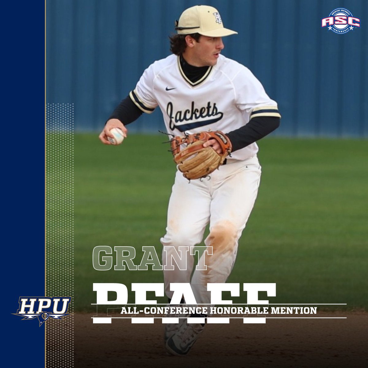 hputxbaseball's tweet photo. Grant Pfaff with All-Conference Honorable Mention 🔥 https://t.co/ET0WpjJBR2