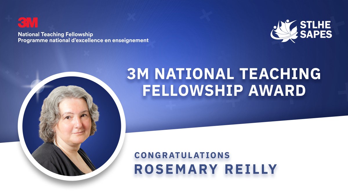 🎉 Concordia’s Rosemary Reilly has been awarded the 2024 3M National Teaching Fellowship. Read why she is being recognized by the The Society for Teaching and Learning in Higher Education. 👇 bit.ly/3y8RKrp #CUpride FÉLICITATIONS ROSEMARY!