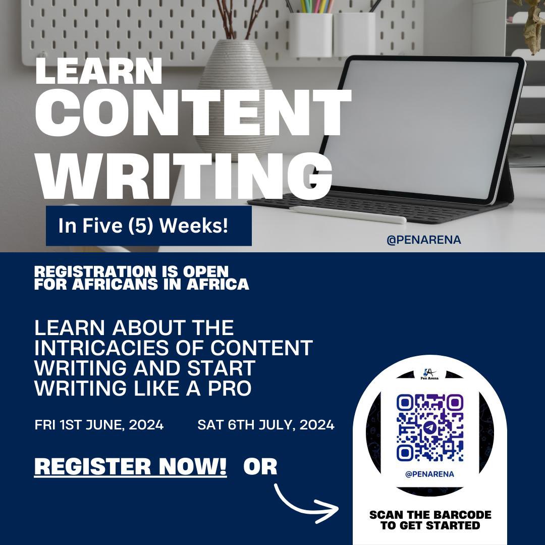 Do not miss this opportunity!✨✨

#contentwriting #digitalskils #penarena
