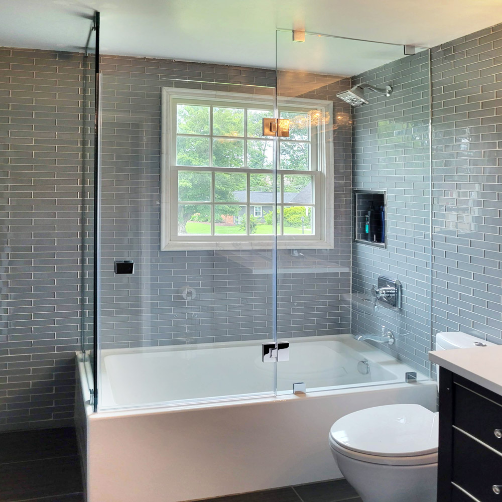 If you live in the Northern Virginia area, and you are hoping to begin updating your bathroom, give ABC Glass and Mirror a call at 703-257-7150! We can help you get started with a free in-home consultation and estimate today! #showerdoors