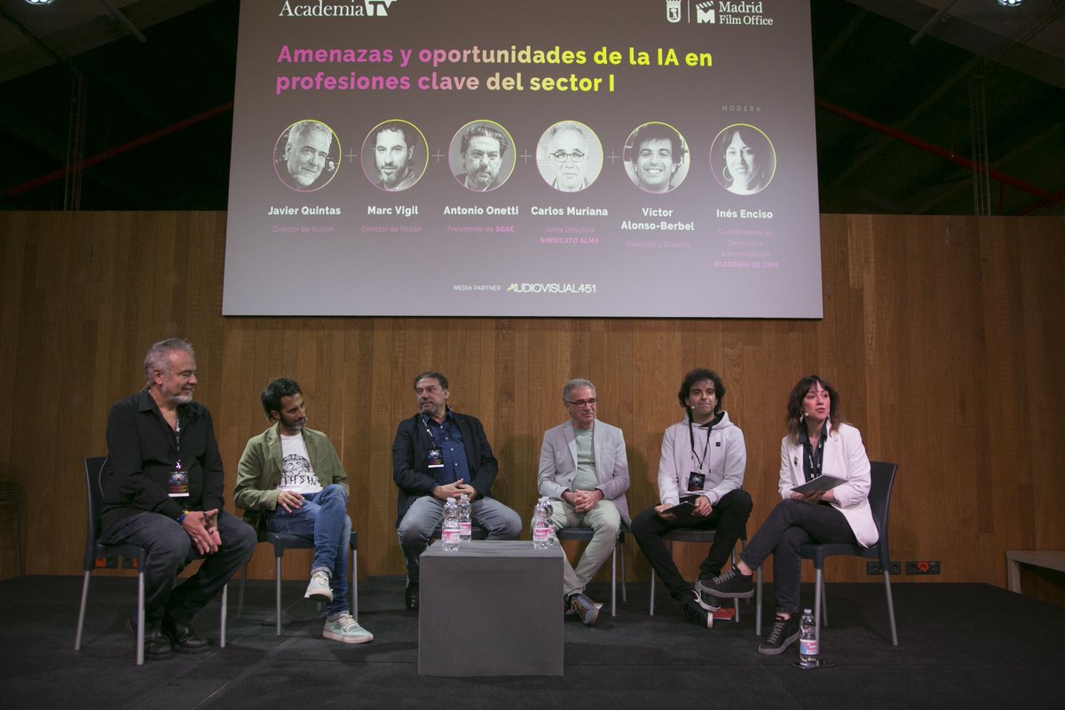 La Academia de Televisión y @Madrid_FO debaten sobre las amenazas y oportunidades de la IA en las profesiones clave del audiovisual 👇 academiatv.es/la-academia-de… Media Partner: @Audiovisual451 #LaFamiliadelaTele #IA #Audiovisual