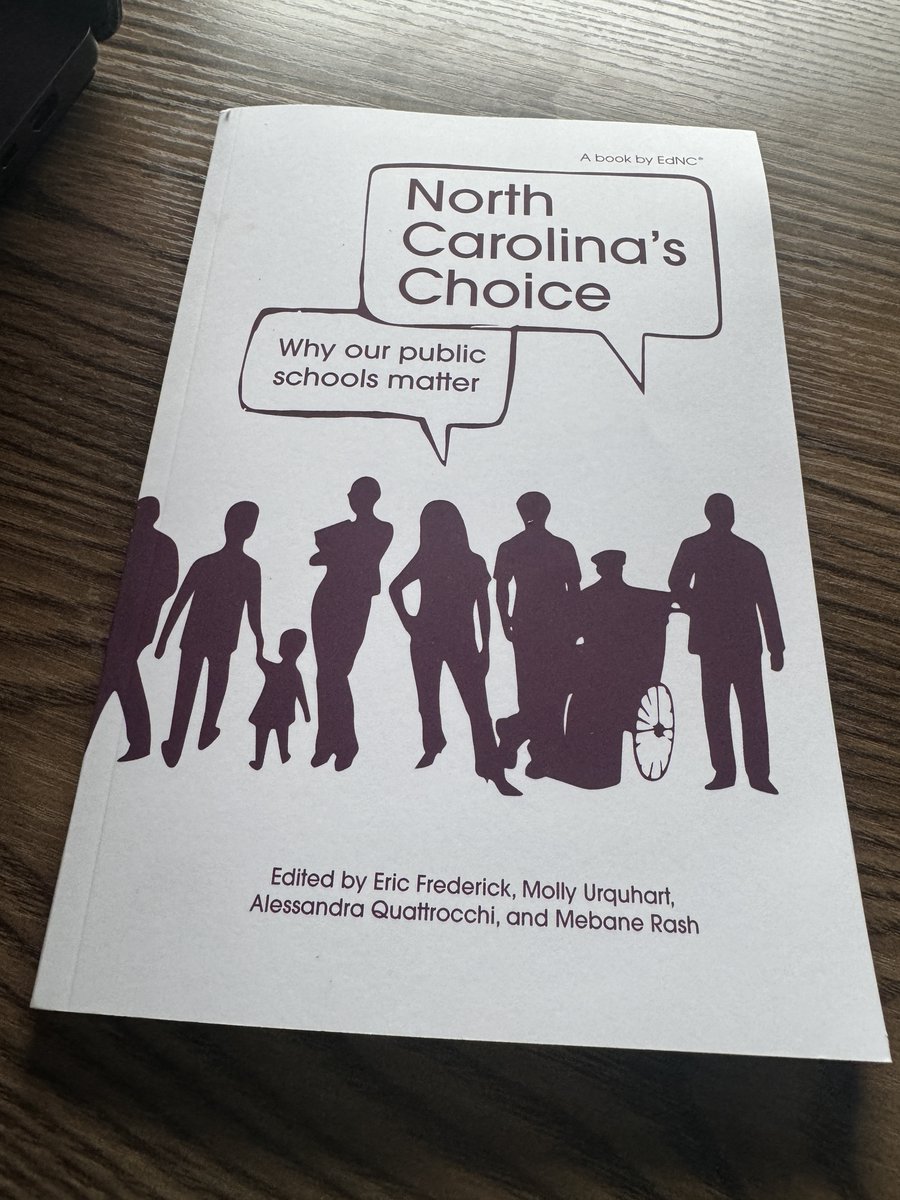 Excited to get our paper copy of <a href="/EducationNC/">EducationNC</a> 's new BOOK!  A free, PDF version can be found here: ednc.org/ednc-publishes…