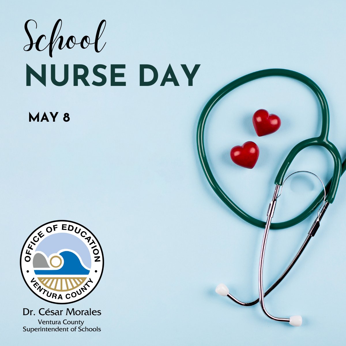 On National School Nurse Day, the Ventura County Office of Education honors our local school nurses who work diligently to keep students healthy and safe. Thank you!!!