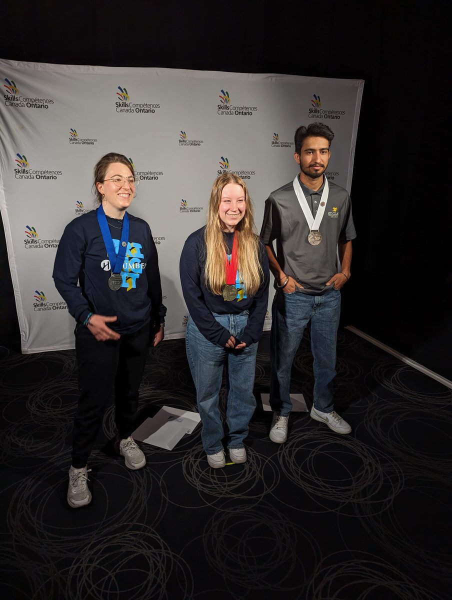 Congratulations to #HumberFAST students Taylor Chamberlain & Mayte Vancini Berra for earning Gold🥇 & Silver🥈in #LandscapeDesign @skillsontario 2024 Competition!