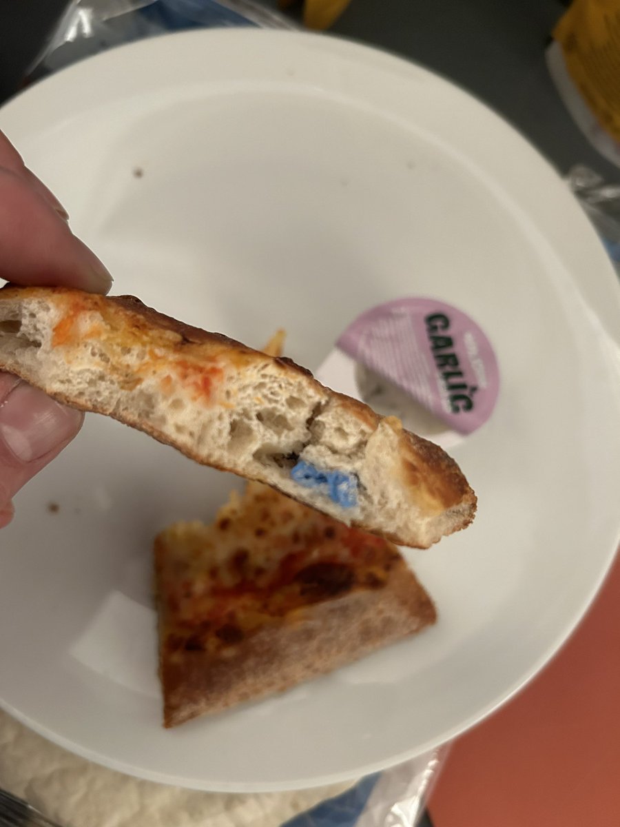UK_Hoosier's tweet photo. @PapaJohnsUK - Please explain why someone with open wounds on their hands can be handling raw dough &amp; then lose a plaster in our food. Absolutely disgusting. It all went in the bin! https://t.co/MxMOYYbOS9