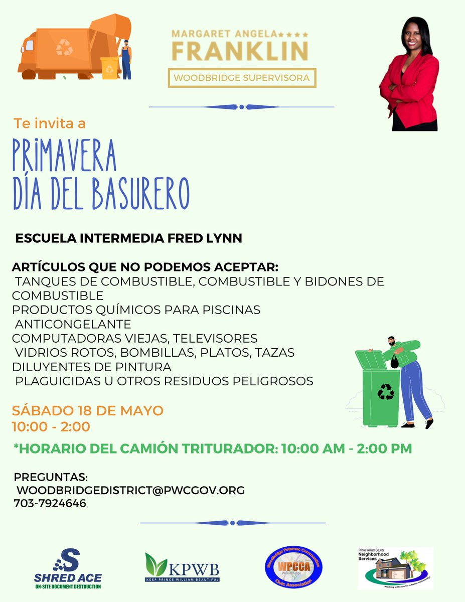 pwcgbc's tweet image. WE GOT ANOTHER DUMPSTER DAY! 

Don&apos;t miss out on throwing out your large broken items, especially if you have a cleanup on that same day! 

May 18, at Fred Lynn Middle School at 10a-2p will be Dumpster Day &amp;amp; a shred truck so you can bring unnecessary documents you don&apos;t need!