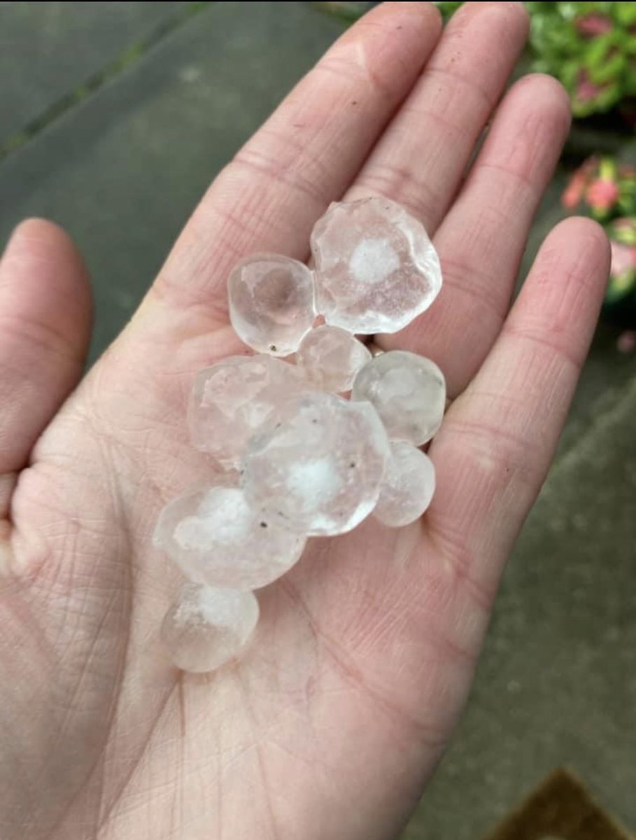Large hail at Stanley Park in Westfield MA by Natalie Sawtelle