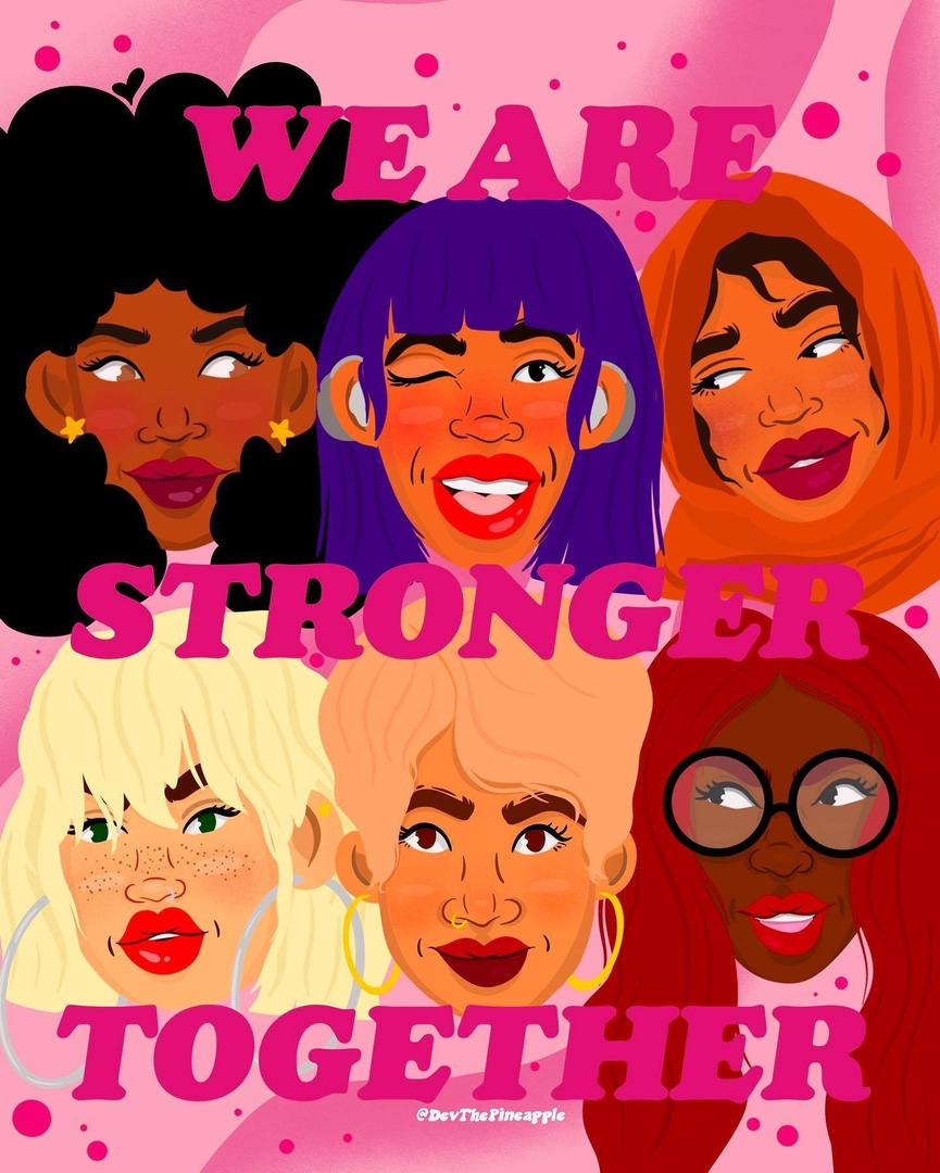 'I am not free while any woman is unfree, even when her shackles are very different from my own.' - Audre Lorde 💓 When we vote, when we sign petitions, when we run for office, and when we fight back against injustices, we are doing it for ALL women. 🎨 @devonblow