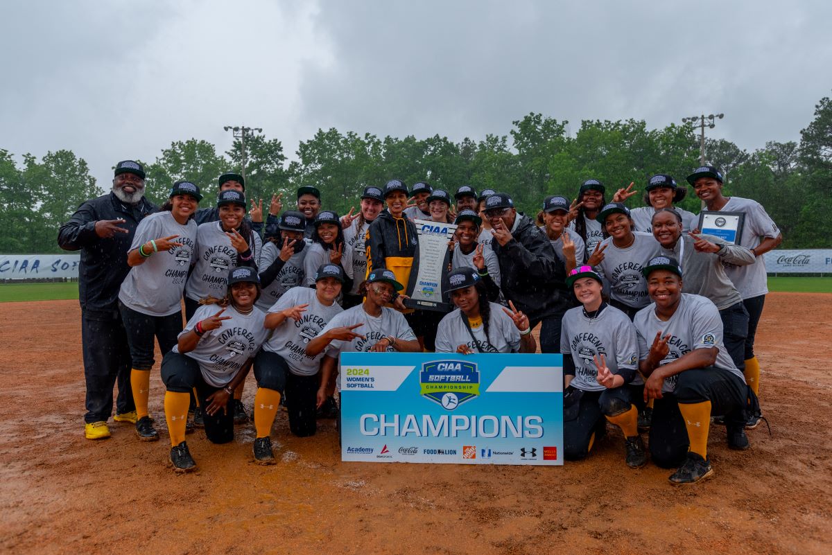 Bowie State Softball wins back-to-back CIAA conference titles! Now, they're set to compete in the NCAA Division II regional tournament. Join us in supporting the Bulldogs as they aim for the regional title! Go Bulldogs! Read more: bit.ly/3woeUth