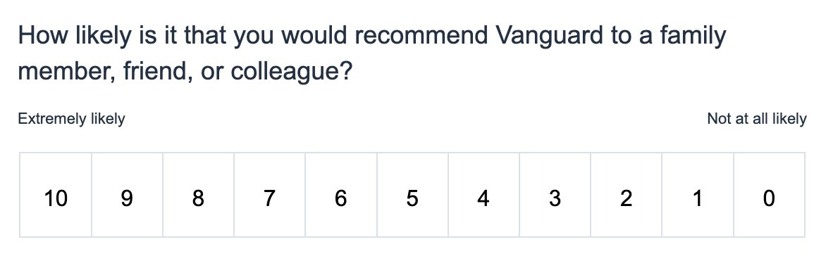 Vanguard just sent me a survey. After their shenanigans around the Bitcoin ETF I'm never recommending them to anyone, ever.