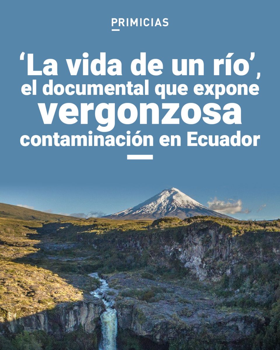 En Quito, no hay tratamiento de aguas servidas, denuncia el documental ecuatoriano 'La vida de un río', de Juan Anhalzer y Naia Andrade. prim.ec/96O350RzSWs