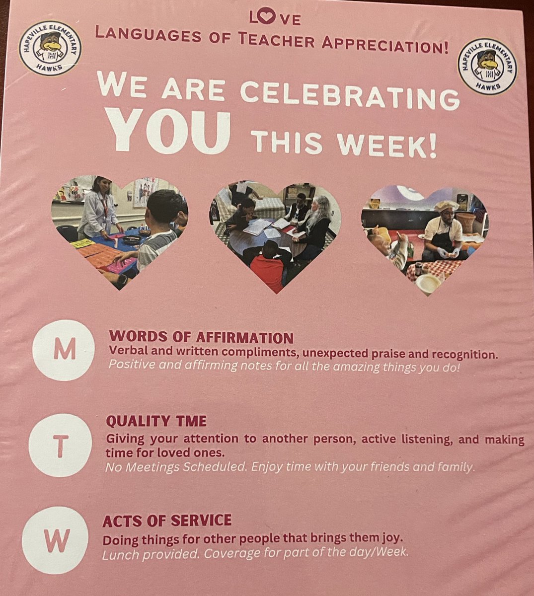 2nd Act of Service for #TeacherAppreciationWeek included each admin team and front office staff holding every recess duty for Ts to have that moment to take care of what they needed to and/ or self-care. @DrTamaraCandis @kellymastro @KGregory79 #WhereTheMagicHappens