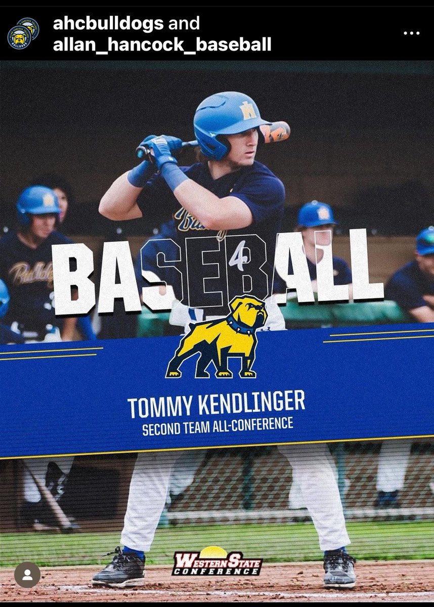 Matt Villegas (@19mattyv) on Twitter photo Another great season in the books for Tommy in his 2nd and final JC season. 2nd team WSC all-conference and his 2nd Gold Glove. Excited to see where he plays next! <a href="/TommyKendlinger/">Tommy Kendlinger</a> Another great season in the books for Tommy in his 2nd and final JC season. 2nd team WSC all-conference and his 2nd Gold Glove. Excited to see where he plays next! <a href="/TommyKendlinger/">Tommy Kendlinger</a>