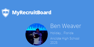 2025 Ben weaver @75beni Holiday , FL Anclote high school @UWGFootball 5'9', 250, 5.1 OT DE myrecruitboard.com/#/athlete/1ee6…