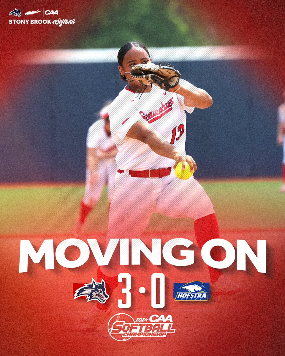 𝐌𝐎𝐕𝐈𝐍𝐆 𝐎𝐍❗️ The Seawolves drop Hofstra for the FOURTH time this season to advance through the bracket! Stony Brook will face No. 2 Delaware tomorrow at 2:30 p.m. 🌊🐺 x #BurnTheShip