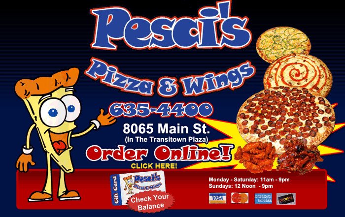 Don’t feel like cooking? Order online from Pesci’s Pizza and Wings and use the promo code POSTPROM at checkout and 10% of your order will be donated to Post Prom. This promo runs through Sunday so order today and don’t forget the promo code POSTPROM pescispizza.com