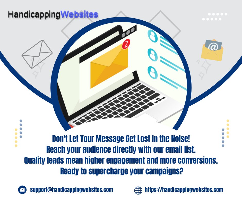 mypenplease's tweet image. We have the best and most targeted email list in the business.

handicappingwebsites.com/product/the-wo…

#Handicapping #Handicappers #Sportsbetting #Handicappingnews #Handicappingrecord #handicappingmonitor #handicapperlab #HandicappingEmailMarketing
 #TwitterPicks