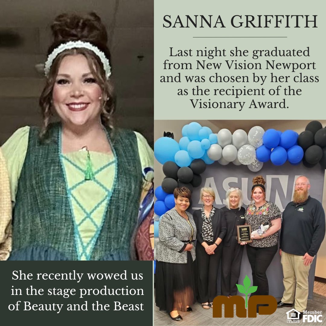 We don’t like to brag on our team members…oh wait, yes we do! Sanna Griffith, Note Department manager, has many talents and loves being involved in her community. Yeah, she’s pretty awesome. #mpbank