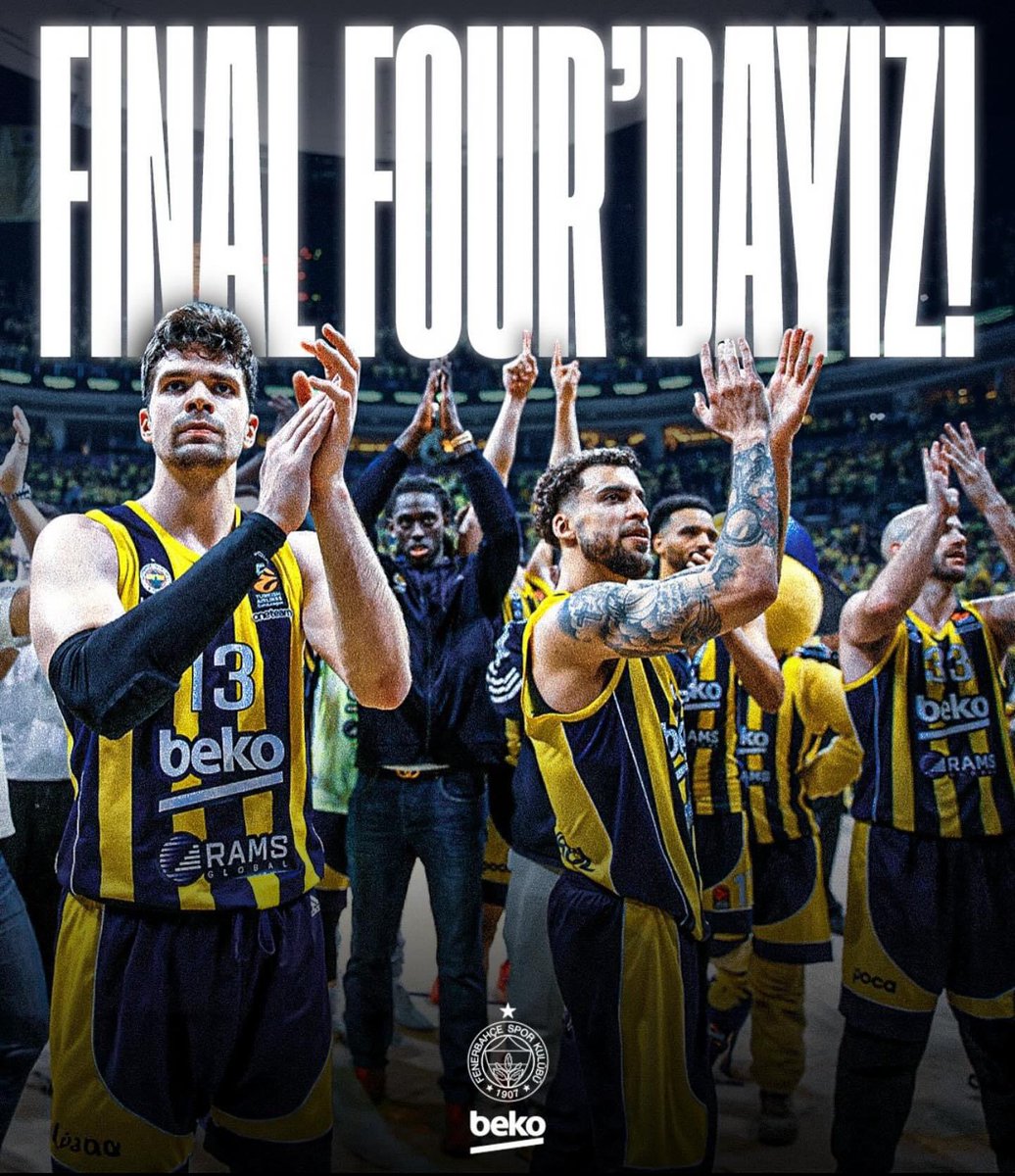 Tebrikler dünyanın en güzel TAKIMI..! #FenerbahceBeko #Feneebahçe #FenerbahçeBirYaşamdır 👏👏👏💙💛🇺🇦🇹🇷👏👏👏 #finalfour @Fenerbahce