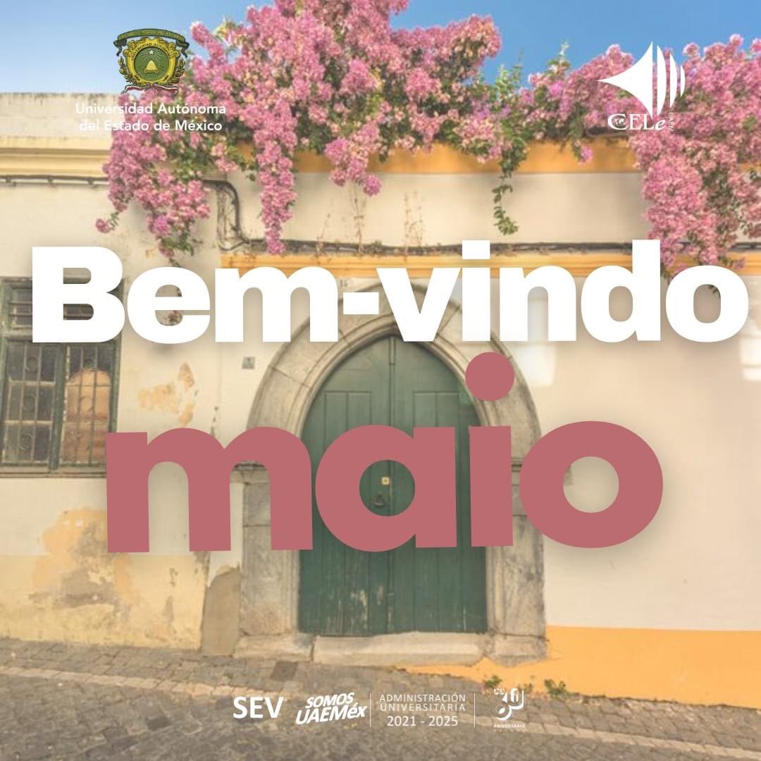 📅📖| ¡Bienvenido mayo!
Estamos de vuelta y este mes conoceremos más del idioma Portugués✨
#CELeUAEMéx
#SomosUAEMéx 💛💚