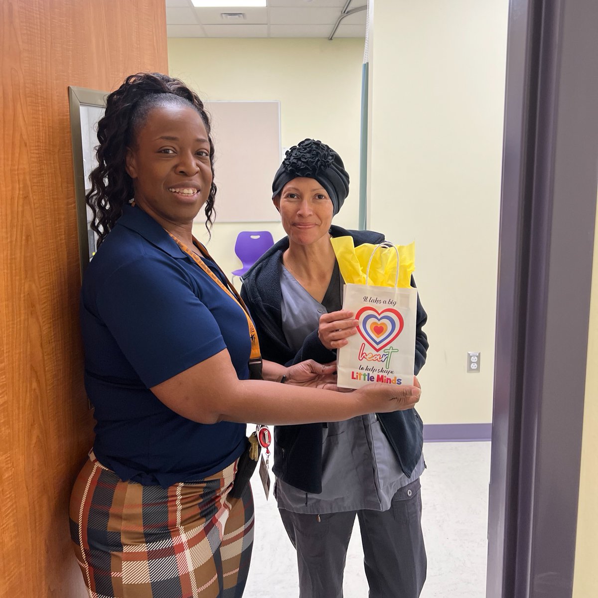 Our @HCDESchools administrators are showering educators with special tokens of gratitude for Teacher Appreciation Week. #TeamHCDE shared laughs and smiles as they received gift bags filled with snacks, HCDE merchandise and more. #SeetheImpact @clwaters18