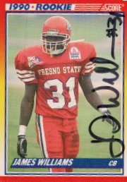 J.D. Williams cornerback played from 1990-96 with the Bills, Cardinals & 49ers. Today he's a coach at Fresno State & signed in 3 weeks c\o the program #ttm #ttmsuccess #collection #hobby #collect #sigs #baseballcards #FresnoState #ThankYou #football