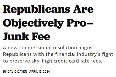 The Biden Administration just finalized a new cap for credit card late fees at $8, down from a typical fee of $35.

This protection will save Americans $10 billion/year

Rep's are trying to destroy the cap. Yep. You heard right. Rep's are pro-junk-fee.
#DemsUnited
#StopJunkFees