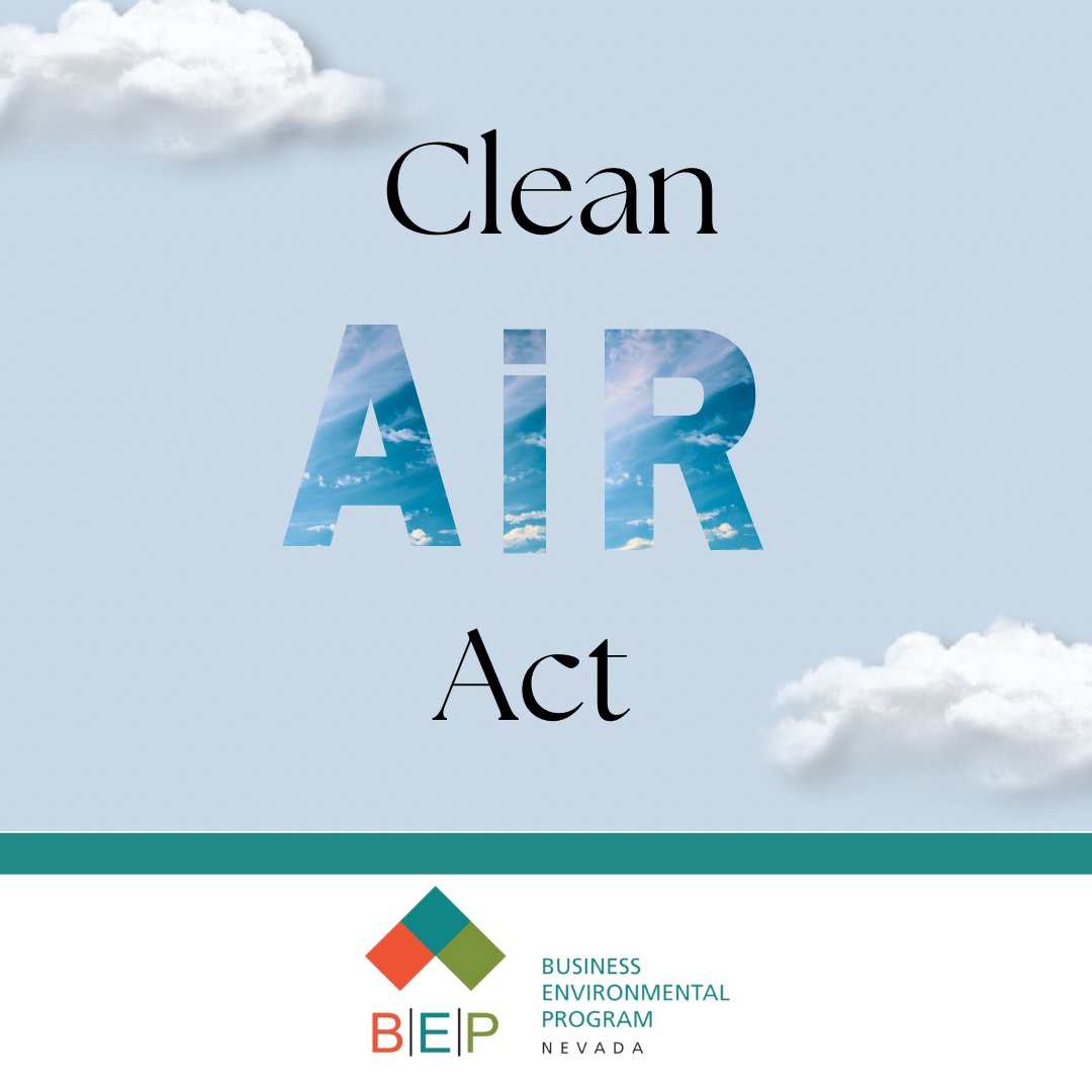 Why do we have the Clean Air Act? 
 In response to severe smog in mid-20th century cities and a deadly 1948 event in Donora, PA, the U.S. established the Clean Air Act in 1963, with major updates in 1990, to regulate air quality nationwide. #CleanAirAct #AirQuality #NvBep