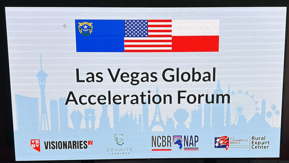 Honored to cut the ribbon to the start of the Las Vegas Global Accelerator Conference and welcome @NCBR_pl and the 10 #Polish companies joining the #NevadaAcceleratorProject.  Witamy w Las Vegas..! @JulitaDominik @ppietrasienski @BlackFireVegas @PLinLosAngeles @PolishEmbassyUS