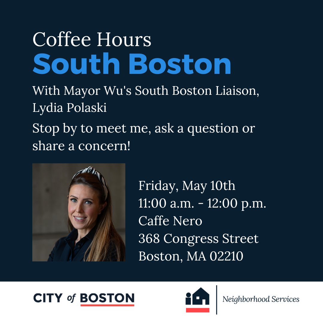 Join me this Friday for coffee talk! Please note the updated timeframe: 11am-12pm. My order at Caffe Nero - Cortado! See you soon 💖☕️

#SouthBoston #Southie #Boston