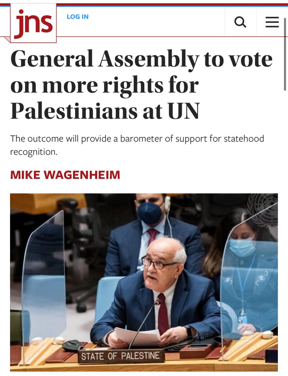 Ahead of UNGA vote on Palestinian membership, U.S. needs to make clear: 1. It would automatically invoke exclusion of U.S. funding to UN, in accordance with U.S. law. 2. Any country that votes in favor, will have their relations with the U.S., including any aid, reassessed and…