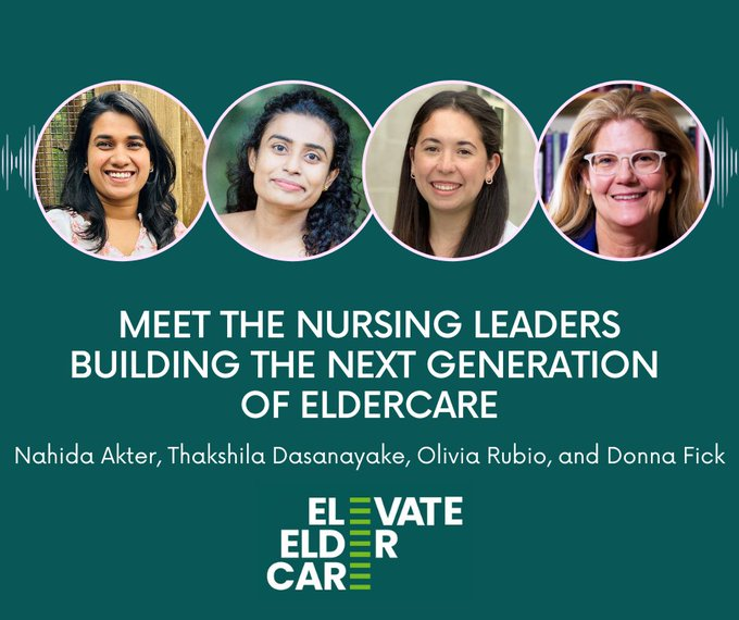 In honor of National Nurses’ Week, “Elevate Eldercare” sat down with CGNE Director Dr. Donna Fick and three affiliate Ph.D. student-researchers to find out why they love caring for older adults and how their research makes a difference.

Listen here: ow.ly/lP0u50RzPab