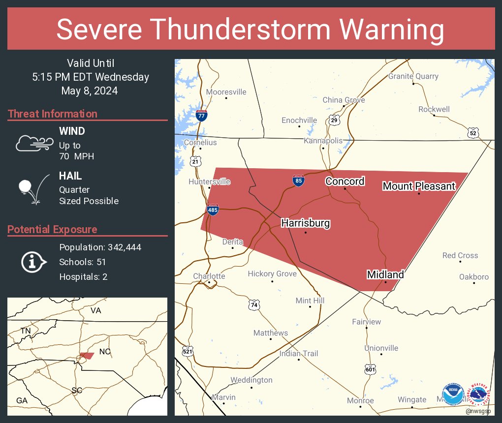 NWS GSP tweet media