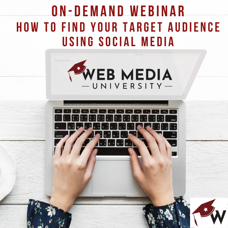 Get a sneak peek inside Web Media University! Watch this free on-demand webinar: 'How To Find Your Target Audience Using Social Media' bit.ly/3VYxJh8
