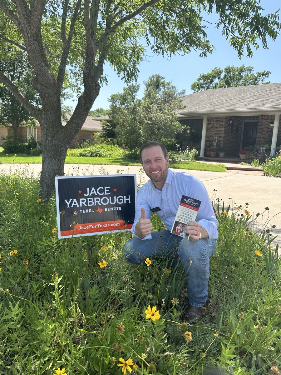 With just 12 days until early voting begins in the #SD30 primary runoff, we're out knocking on doors in Cooke County to share our proven conservative message. Early voting: May 20–24 Election Day: May 28