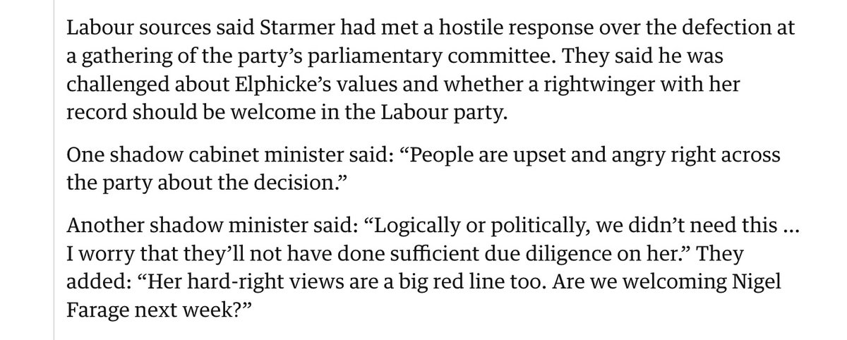 Things are getting rather sticky for Starmer. Ever his MPs on the right cannot stomach his latest stunt theguardian.com/politics/artic…
