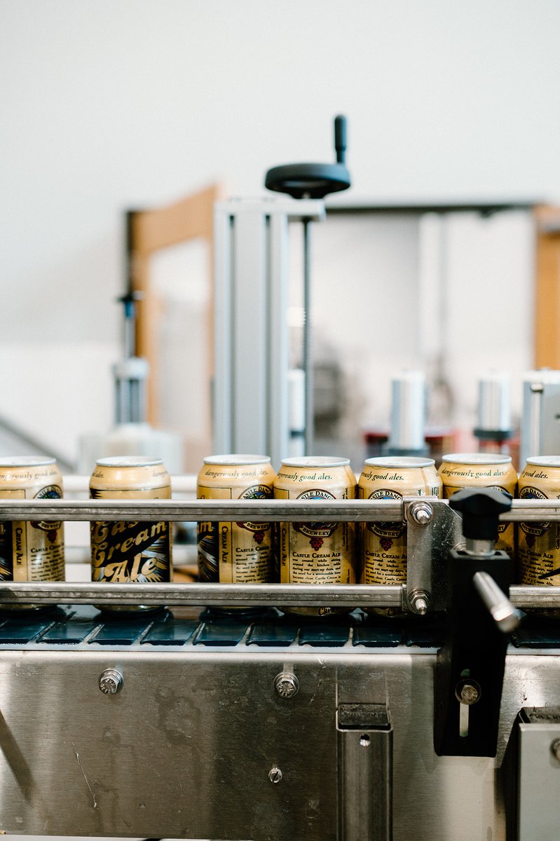 Cheers to our packaging team for always ensuring our beer goes out to the most important people; the beer drinkers! #craftbeer #castledangerbrewery #beerpackaging #khs #castlecreamale