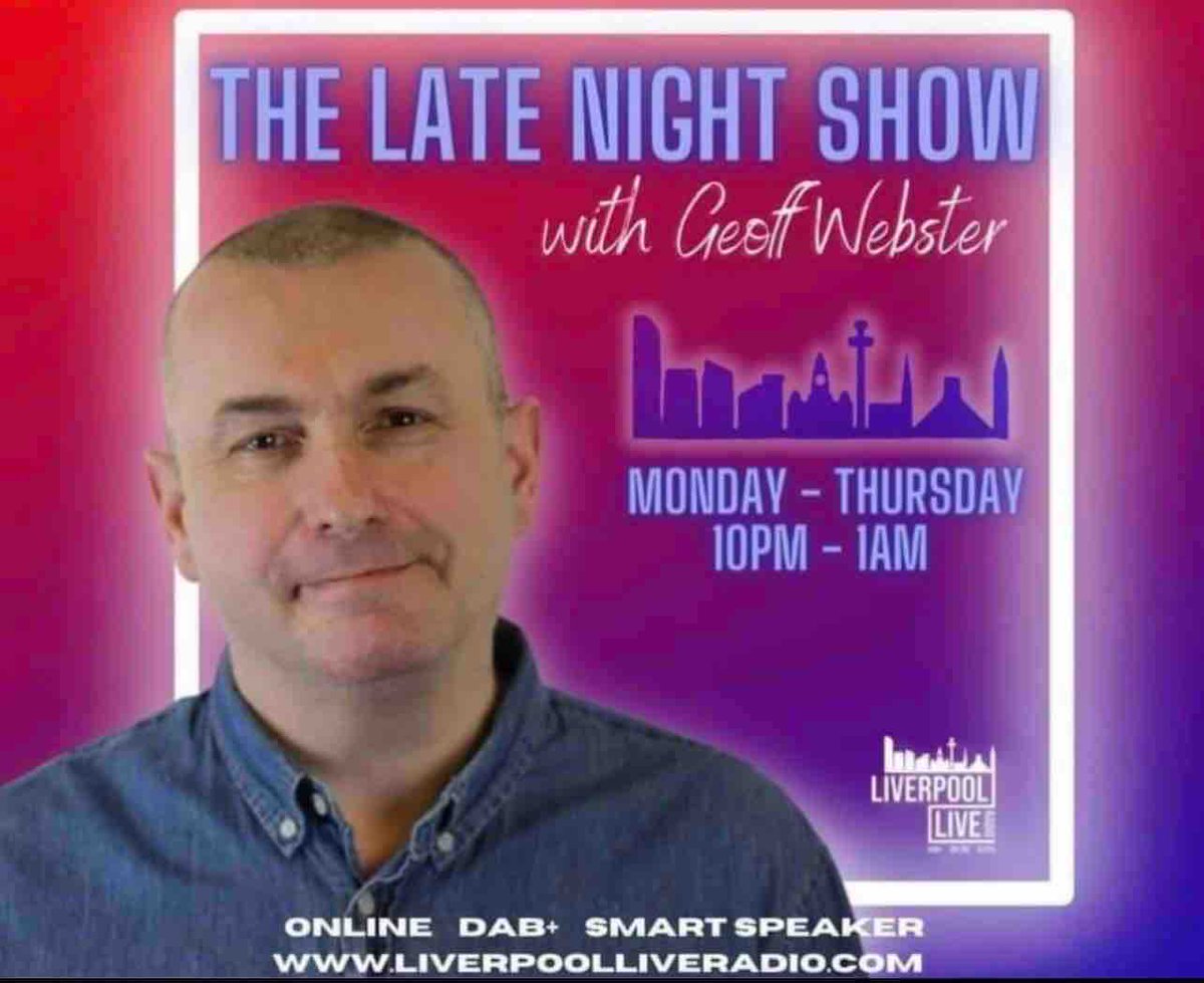 Tonight on the late show joining me in the studio is Steve Leach who is A cognitive behavioural therapist, talking about how to maintain mental health! Hits and headlines, Radio karaoke and the peaceful hour at midnight join me Geoff Webster from 10pm !