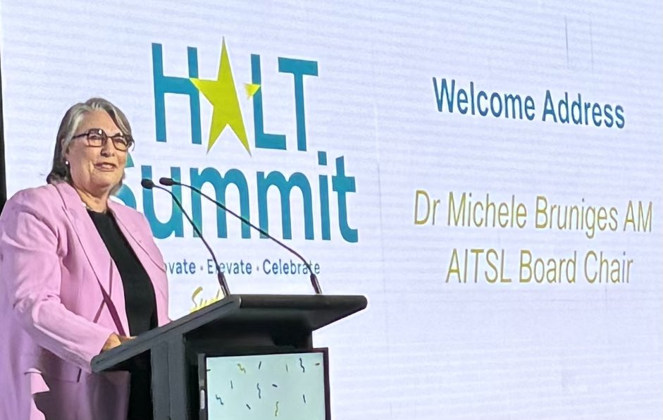 Very pleased and privileged to be here at the @aitsl Halt Summit in Sydney. #haltsummit2024 @ASPALeaders