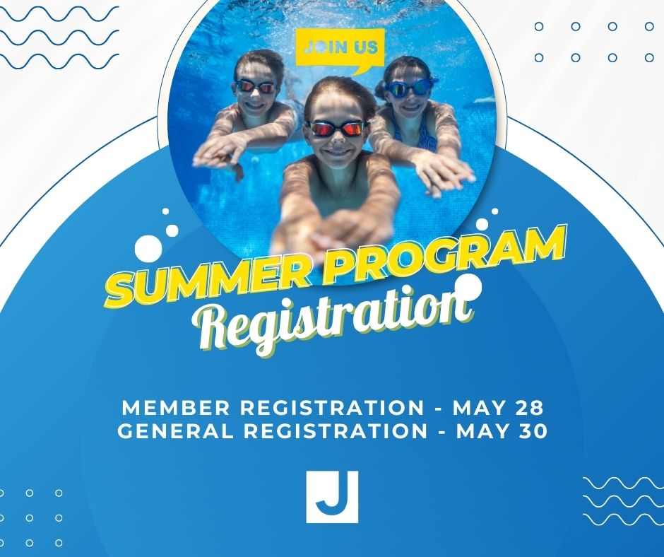 ☀️ Get ready for an epic summer at The JCC! ☀️ Member registration kicks off on May 28, and General registration opens on May 30 at 9:00 am. From thrilling summer camps to creative arts workshops, there's something for everyone! Don't miss out on the fun – secure your spot early!
