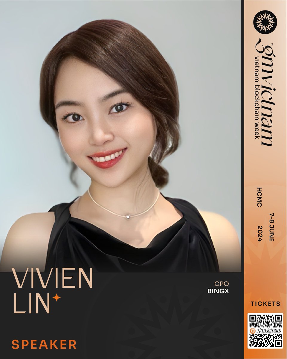 Delighted to welcome @Vivien_BingX, Chief Product Officer at @BingXOfficial, at #GMVN2024! She will be sharing insights into the next revolutionary Web3 consumer application 🎫 Join us at: gmvietnam.io/get-tickets