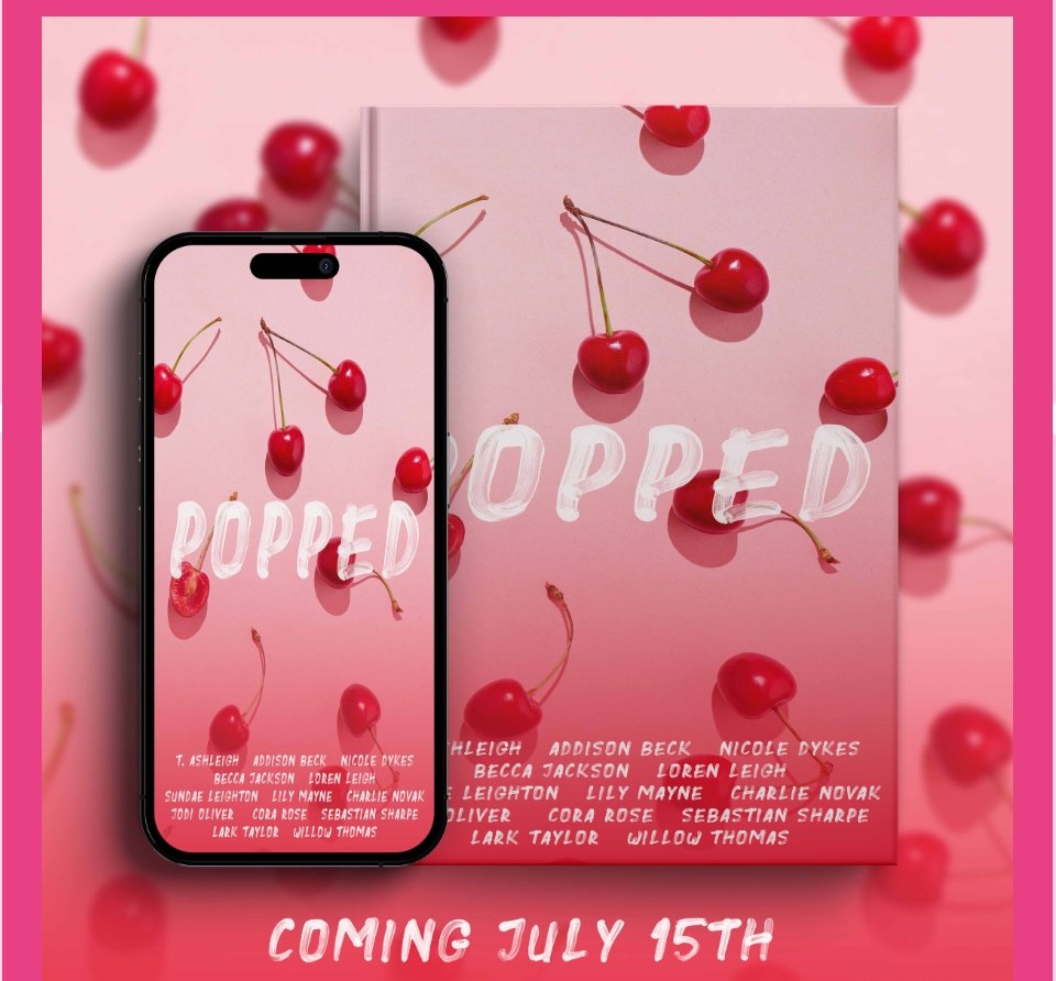 #PopYourCherry with us and this brand new charity anthology! Releasing 7/15!

#SignUp: bit.ly/4a6wMXd

#MMRomance #VirginMCs #CharityAnthology #TheTrevorProject #MindOut @Chaotic_Creativ