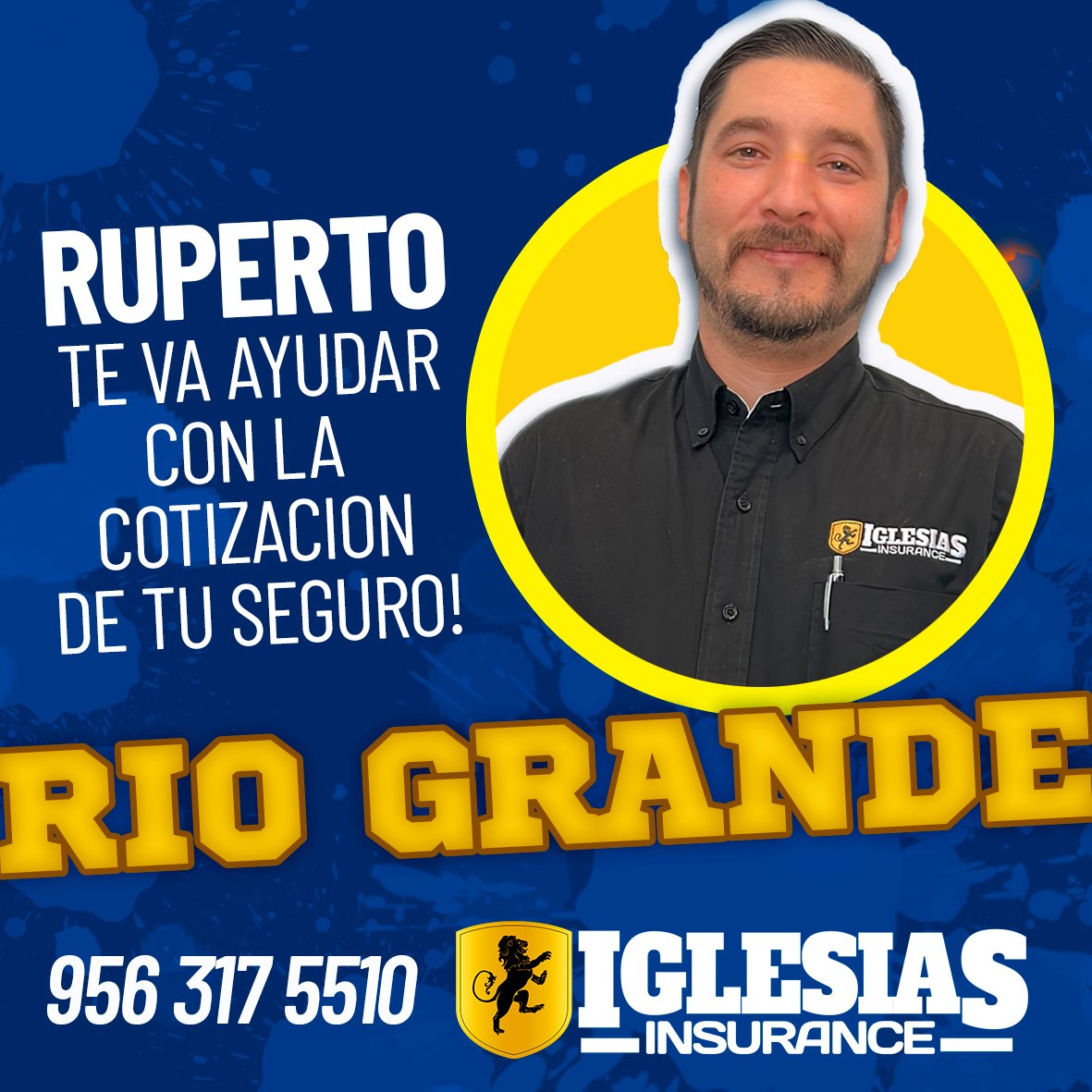 Attention #Riogrande #riograndevalley
Ruperto is waiting for you to give you the best price on your insurance. 
☎️ (956) 317-5510 
Iglesiasinsurance.com
#segurodecarro #segurodevida #segurocomercial #segurodeauto #insurance #carinsurance #autoinsurance #hablamostuidioma #texas