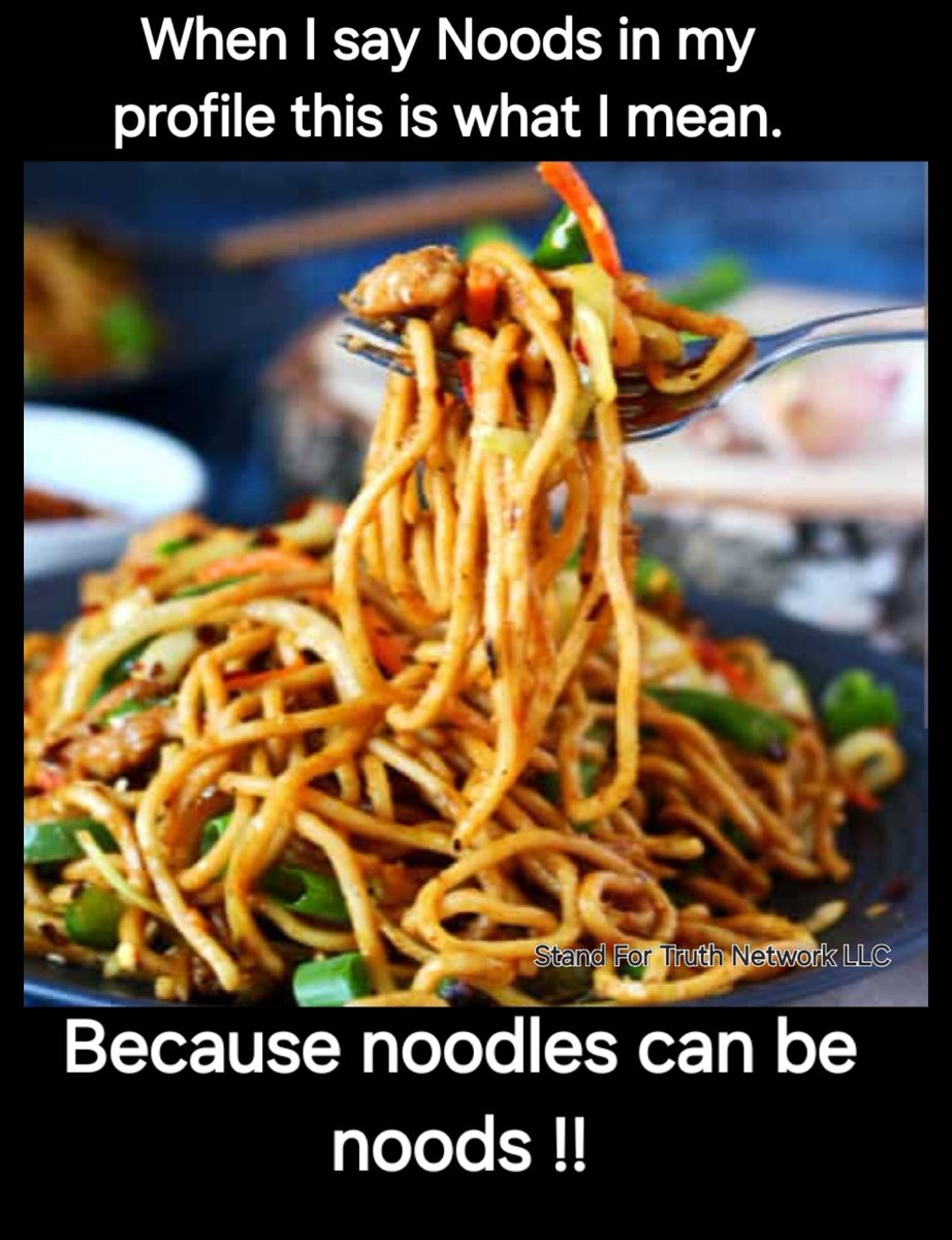 This is what I mean when I say Noods in my profile. 😆 🤣