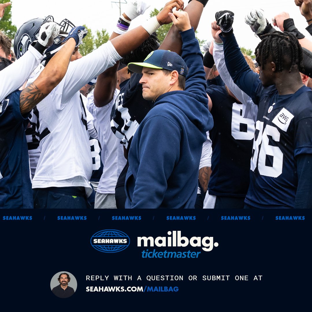 With the draft and rookie minicamp in the rearview mirror, it's time for another #Seahawks mailbag. Send me your draft/offseason/random questions, and I'll answer on Seahawks.com. #GoHawks x @Ticketmaster