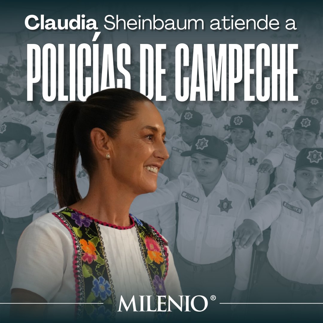 Claudia Sheinbaum escuchó a policías de Campeche y se comprometió a atender sus necesidades.