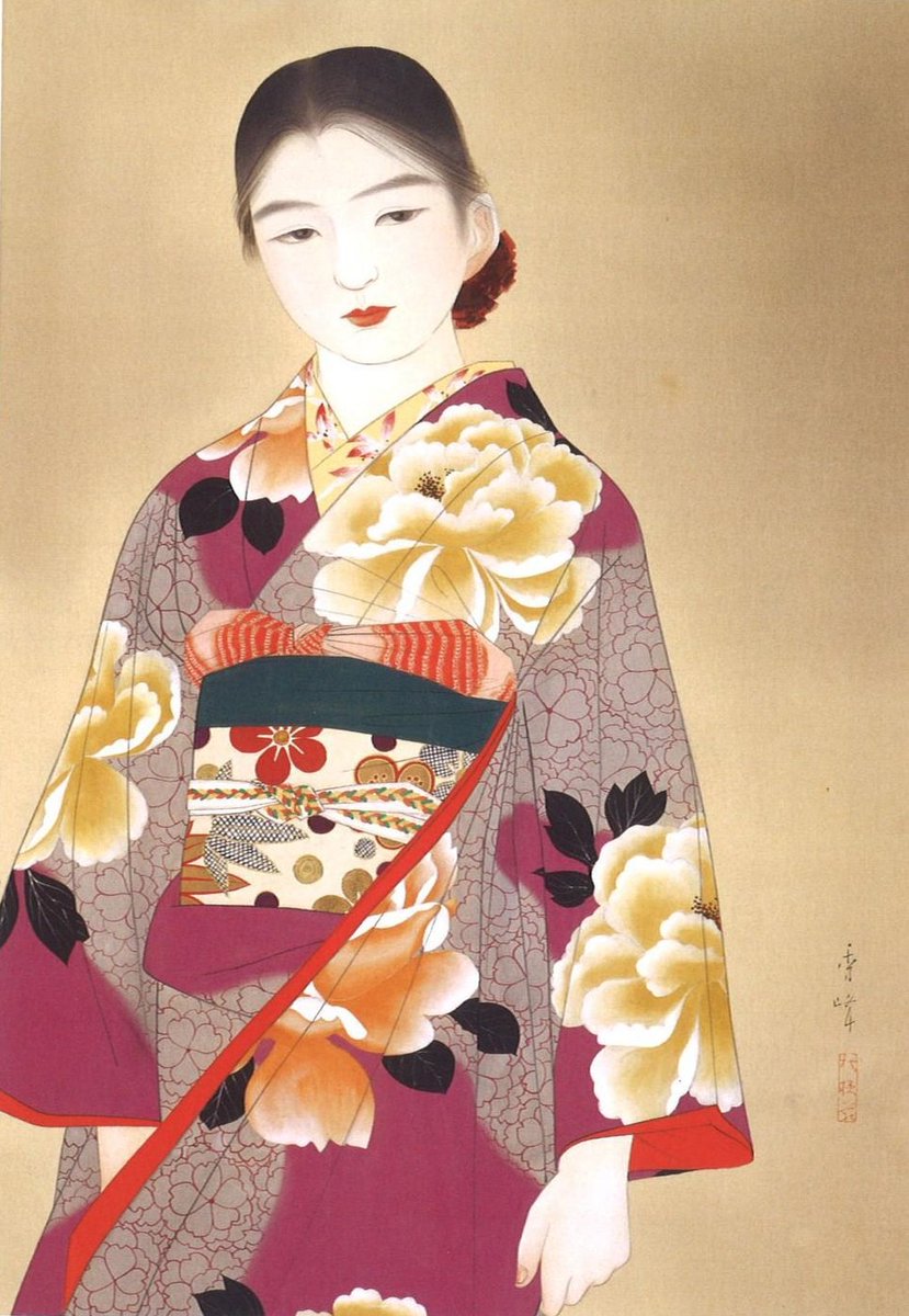 Beauty, by Yamakawa Shūhō, 1934

#nihonga #日本画