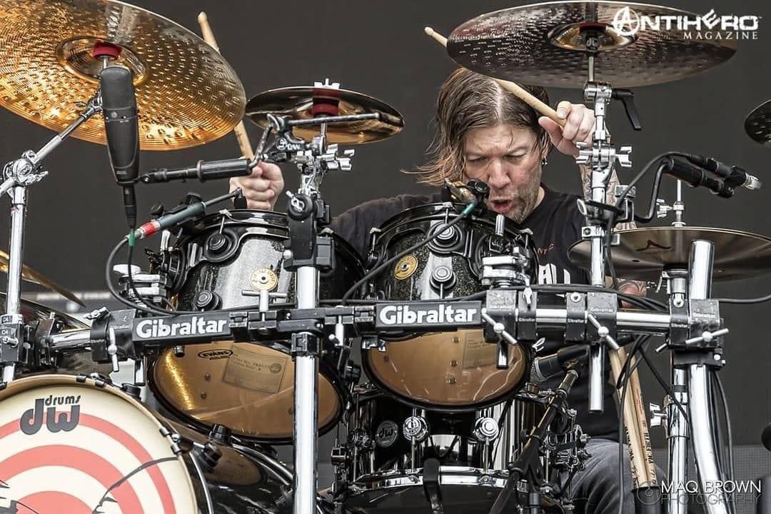 Scott “Flip” Phillips crushing it on Drums @Scott_Phillips #AlterBridge #Drummer
