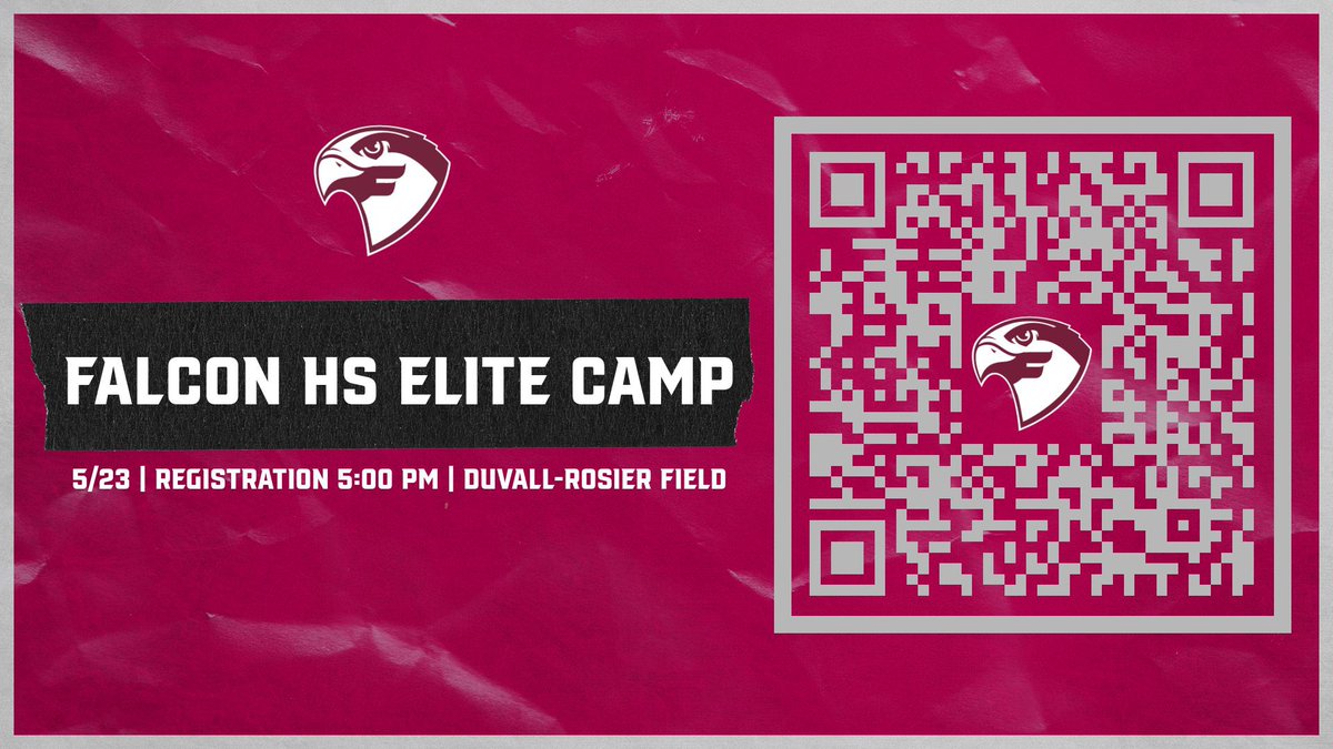 🚨Attention future Falcons🚨 Come compete and get evaluated on May 23rd! #SOAR24 falconfootball.totalcamps.com/About%20Us