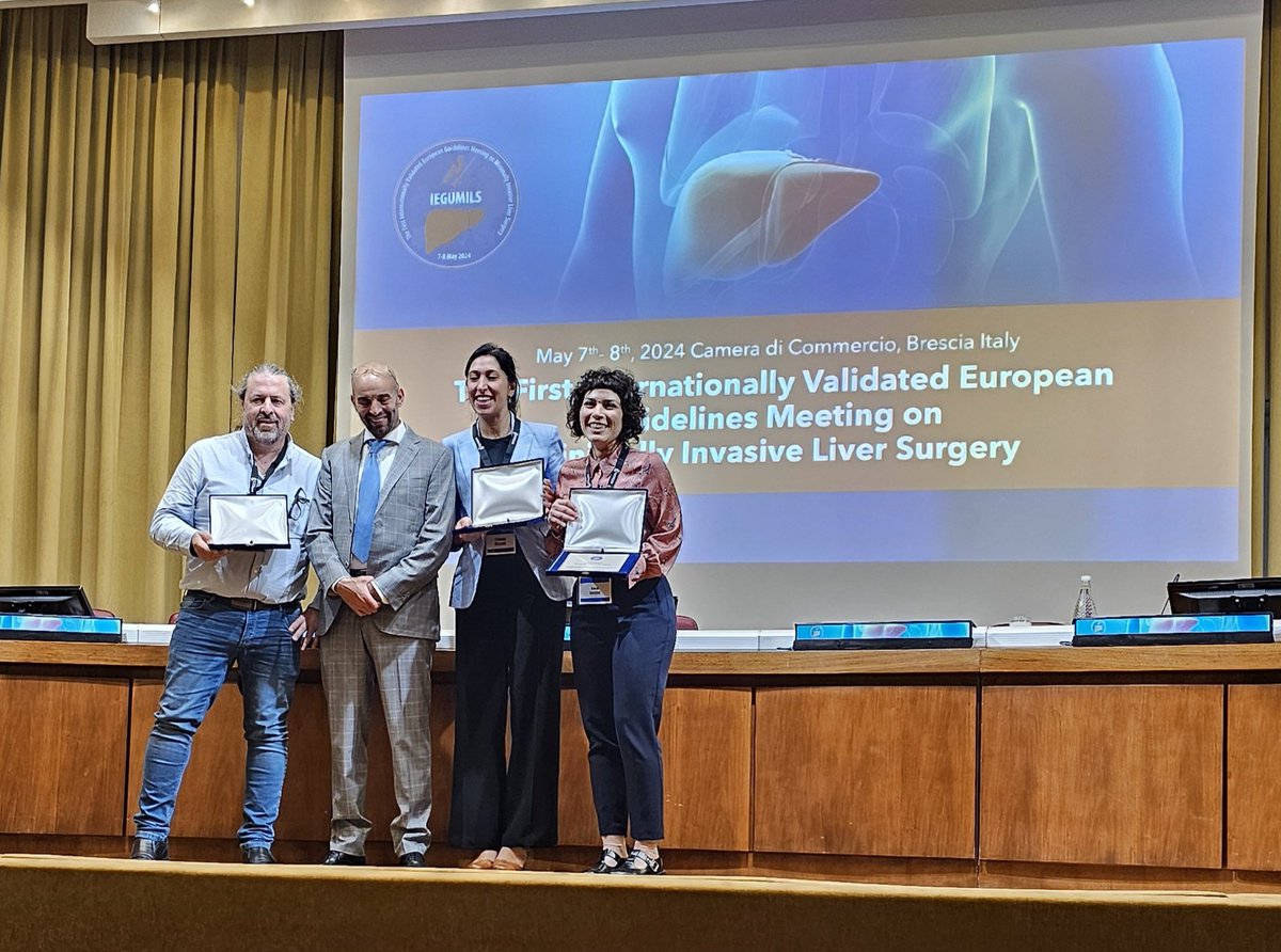 hpbsurgeon1's tweet photo. Congratulations @LopezBenS for winning the best video! Well deserved! Torino group Chiara and Gaia who presented the beautiful lap livers of Prof Alessandro Ferrero were elegant! Well done! #IEUGMILS #Brescia #consensus #MILS @ILLS_LAPLIVER @hpb_so @Abuhilal9Abu https://t.co/VC79IWjGiz